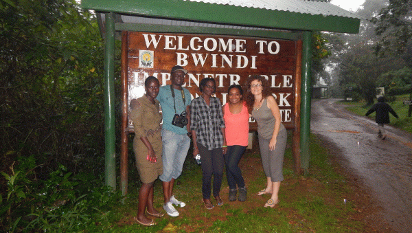 Welcome to Bwindi Impenetrable Forest National Park. Bwindi hiking. Photo David Tumusiime Welcome to Bwindi Impenetrable Forest National Park. Bwindi hiking. Photo David Tumusiime