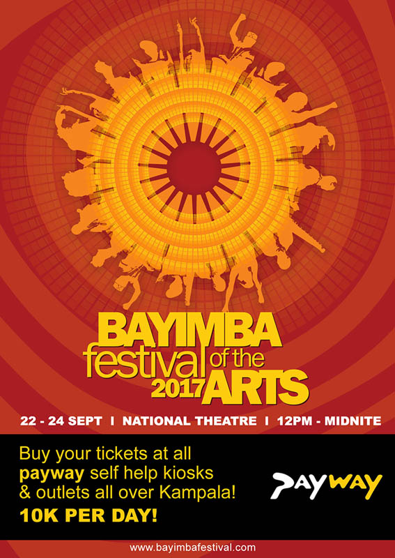 Bayimba Festival 2017 poster. Buy tickets at PAYWAY