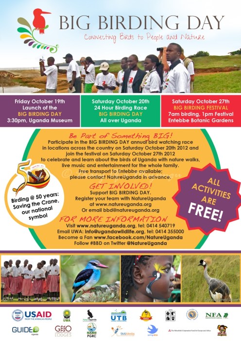 Do something BIG! Take part in Big Birding Day Uganda 2012 Big Birding Day Uganda 2012