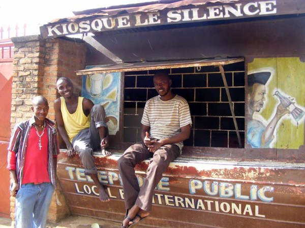 Burundi travel blog painted phone booth boys Burundi travel blog painted phone booth boys