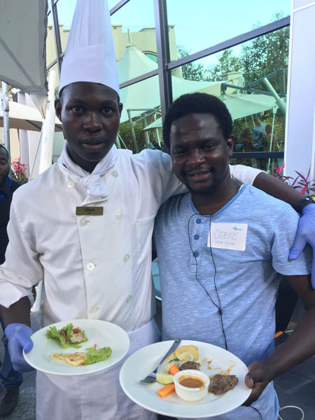 Gorilla Highlands Silverchef competition. Kigali Marriott Hotel with Odeke Steven