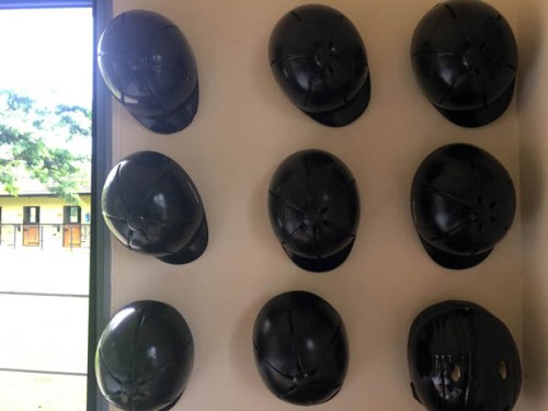 Speke's Equestrian Centre provides safety helmets Speke's Equestrian Centre provides safety helmets