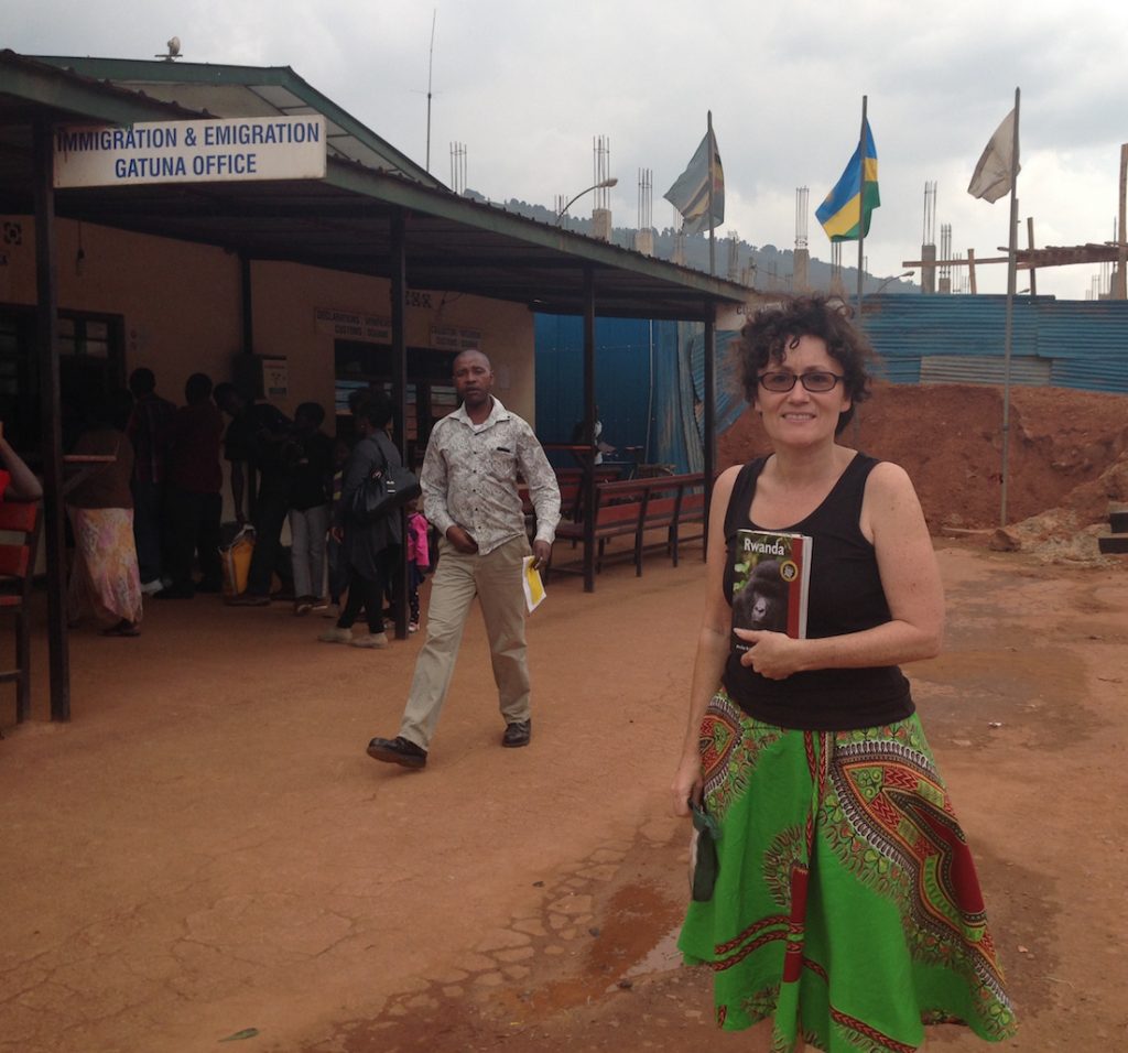 flags Uganda Rwanda border Gatuna. Rwanda visas 2018