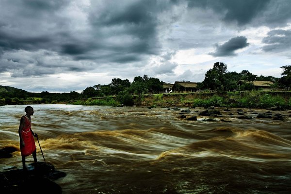 Karen Blixen Camp seen from the river mara north conservancy Karen Blixen Camp seen from the river mara north conservancy