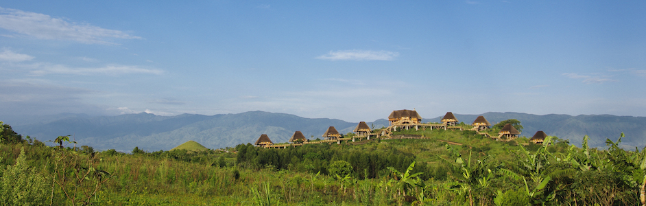 Kyaninga Lodge Rwenzori Mountains horizon