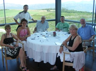 Lunch at Waterkloof Winery, Western Cape. South Africa