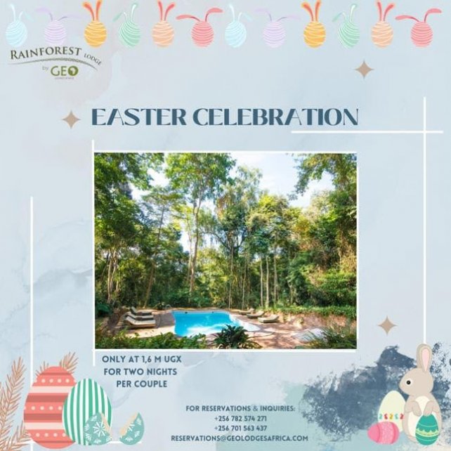 Mabira Rainforest Lodge, Uganda. Easter celebration