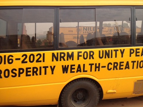 NRM yellow bus Uganda elections 2016 #UgandaDecides NRM yellow bus Uganda elections 2016 #UgandaDecides