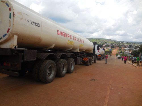petrol tanker Oraba border, West Nile petrol-tanker-oraba-border-west-nile