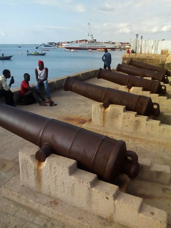 Forodhani Gardens opposite Old Fort, Stone Town, Zanzibar. Tanzania travel