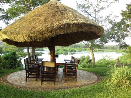 river view The Haven Jinja River Nile dining room view The Haven Lodge Jinja