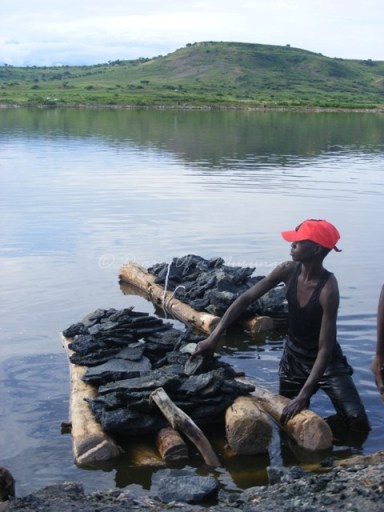 Harvesting salt in Lake Katwe - and I complain about my job sometimes? Harvesting salt in Lake Katwe - and I complain about my job sometimes?
