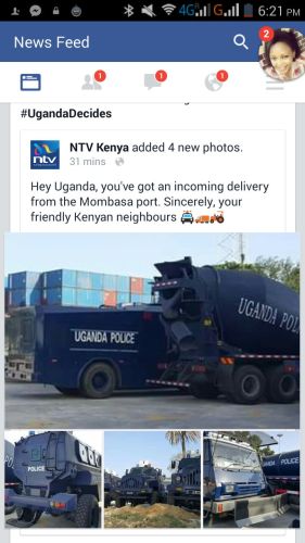 Uganda Police vehicles offloaded at Mombasa Port #UgandaDecides Uganda Police vehicles offloaded at Mombasa Port #UgandaDecides
