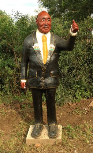 Effigy of Museveni Uganda elections 2016 #UgandaDecides Effigy of Museveni Uganda elections 2016 #UgandaDecides