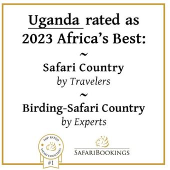 Uganda on SafariBookings.com 2023 graphic created by Theo Vos