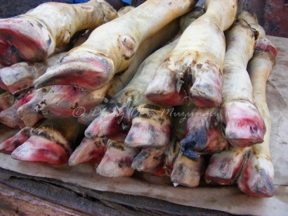 Too hot to trot! cow hoofs Kampala
