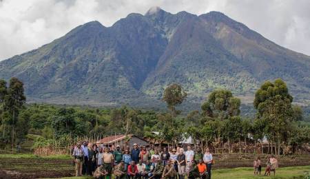 Volcanoes Safaris Retreat. Mt Sabinyo. Mgahinga Uganda 2022. PHOTO Black Bean Productions