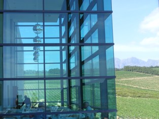 Exterior of Waterkloof Winery, Western Cape, South Africa Exterior of Waterkloof Winery, Western Cape, South Africa